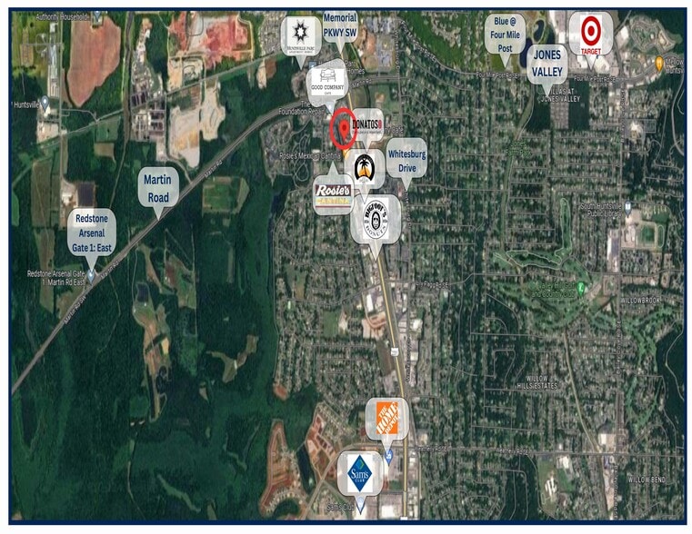 7500 SW Memorial Pky, Huntsville, AL for sale - Map - Image 2 of 3