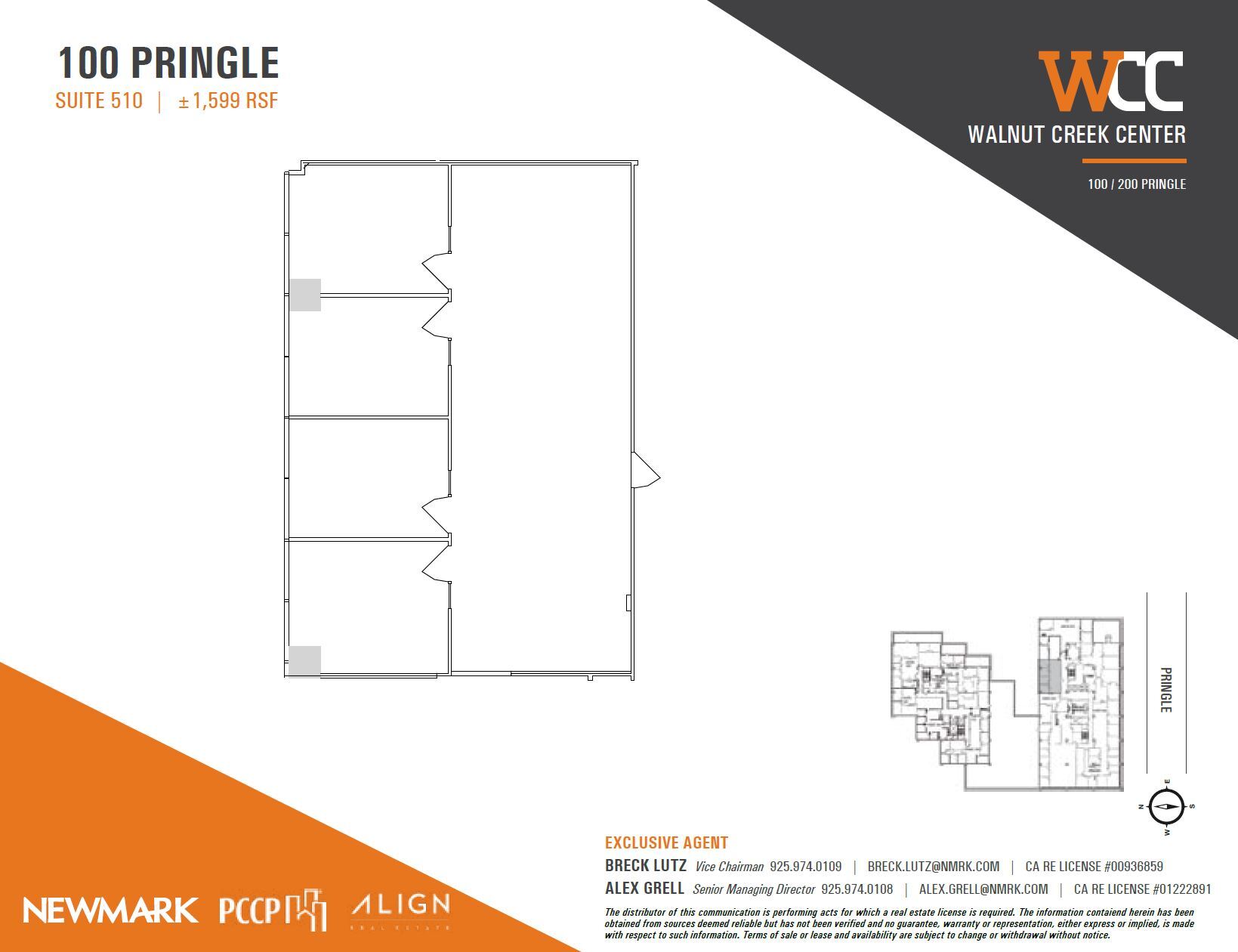 100 Pringle Ave, Walnut Creek, CA for lease Floor Plan- Image 1 of 1