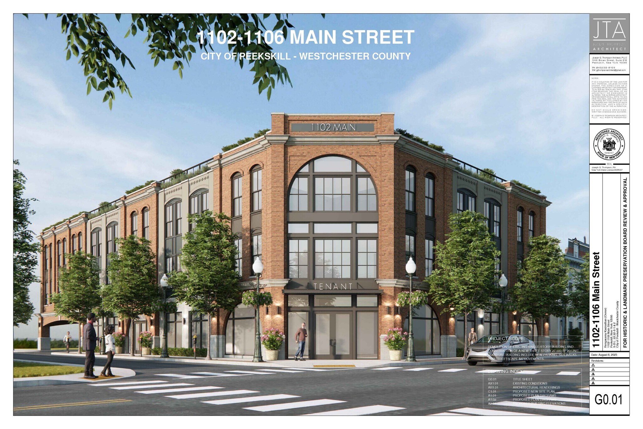 1102-1106 Main St, Peekskill, NY à vendre Photo du bâtiment- Image 1 de 25