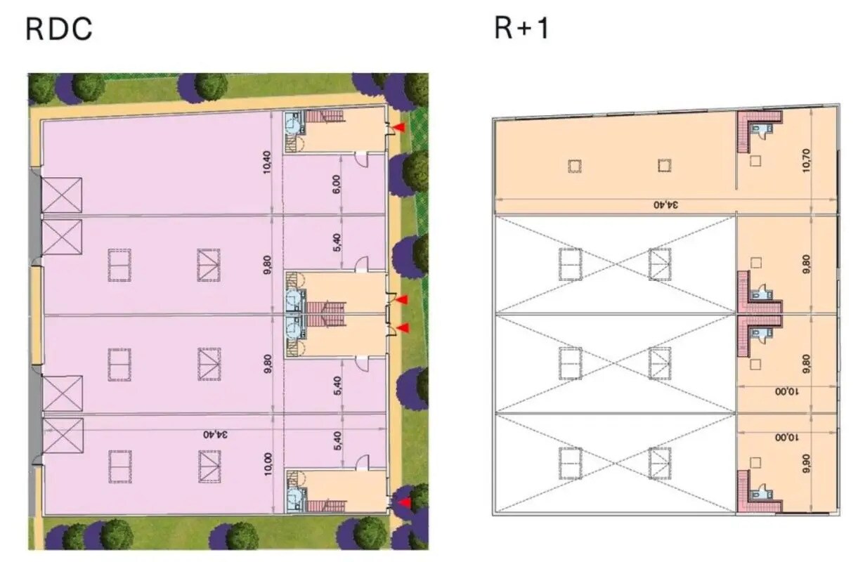 Office in Louvres for lease Floor Plan- Image 1 of 5