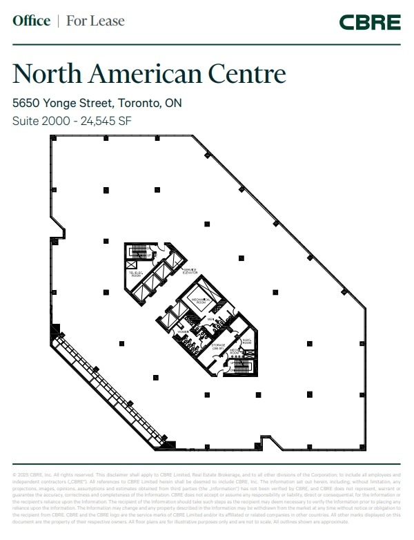 5650 Yonge St, Toronto, ON for lease Floor Plan- Image 1 of 1