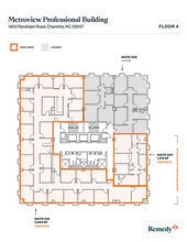 1900 Randolph Rd, Charlotte, NC à louer Plan d’étage- Image 1 de 1