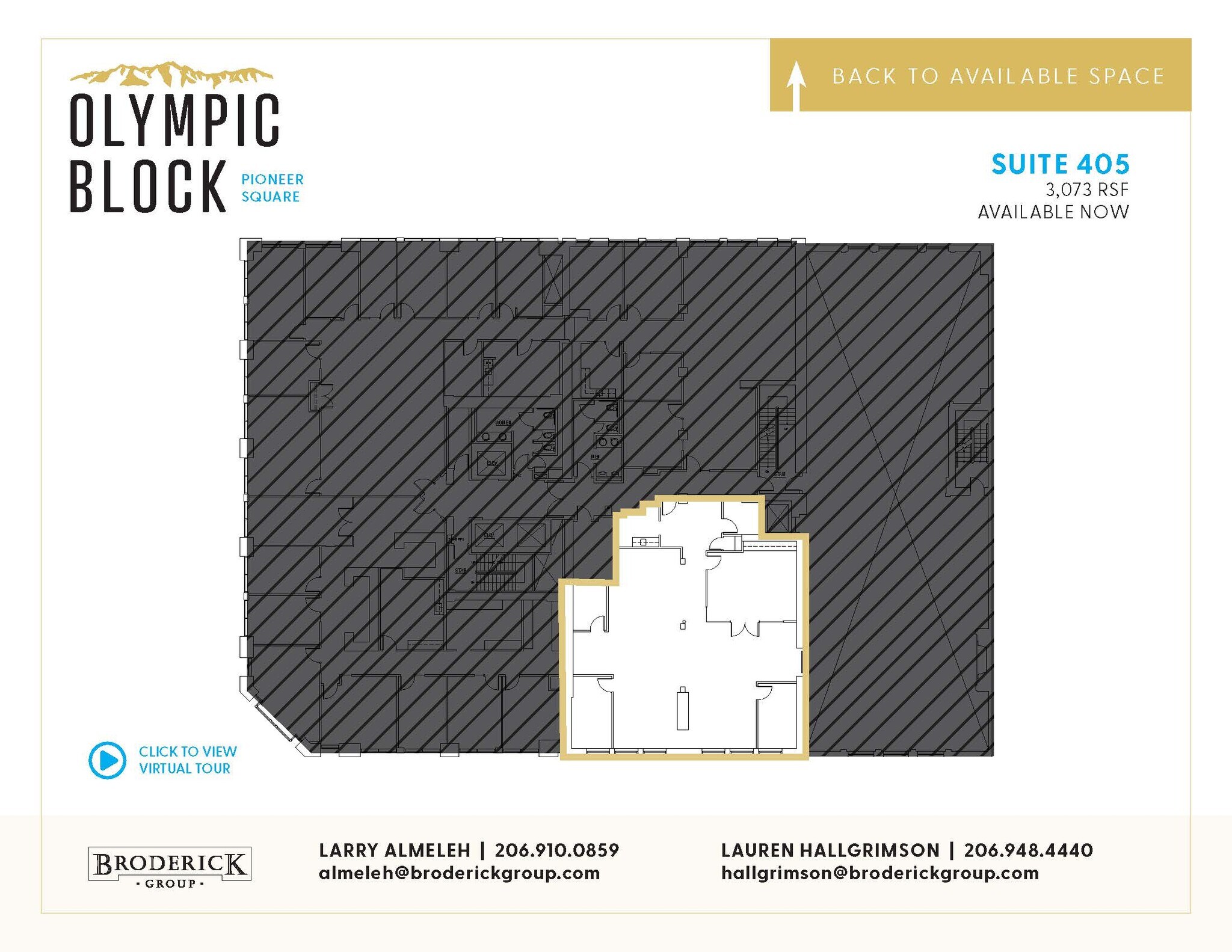 101 Yesler Way, Seattle, WA à louer Plan d’étage- Image 1 de 3