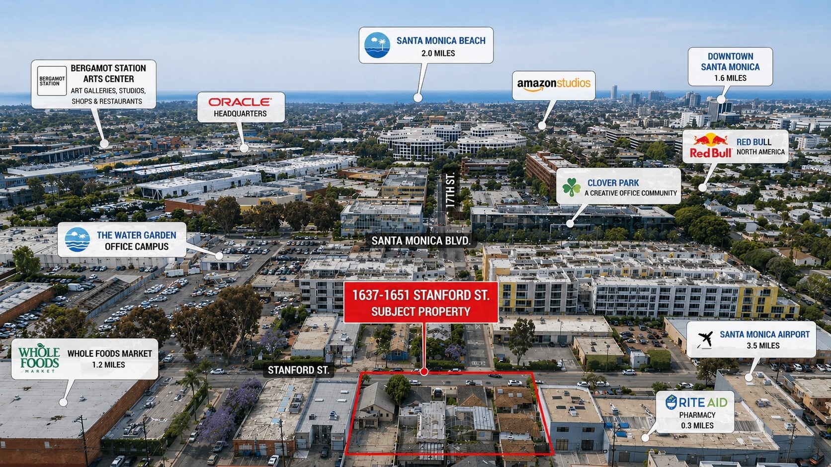 1637-1651 Stanford St, Santa Monica, CA à vendre Photo principale- Image 1 de 11