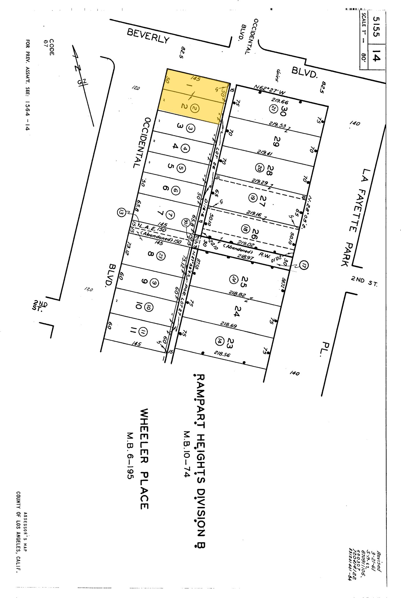 2828 Beverly Blvd, Los Angeles, CA à vendre Plan cadastral- Image 1 de 1