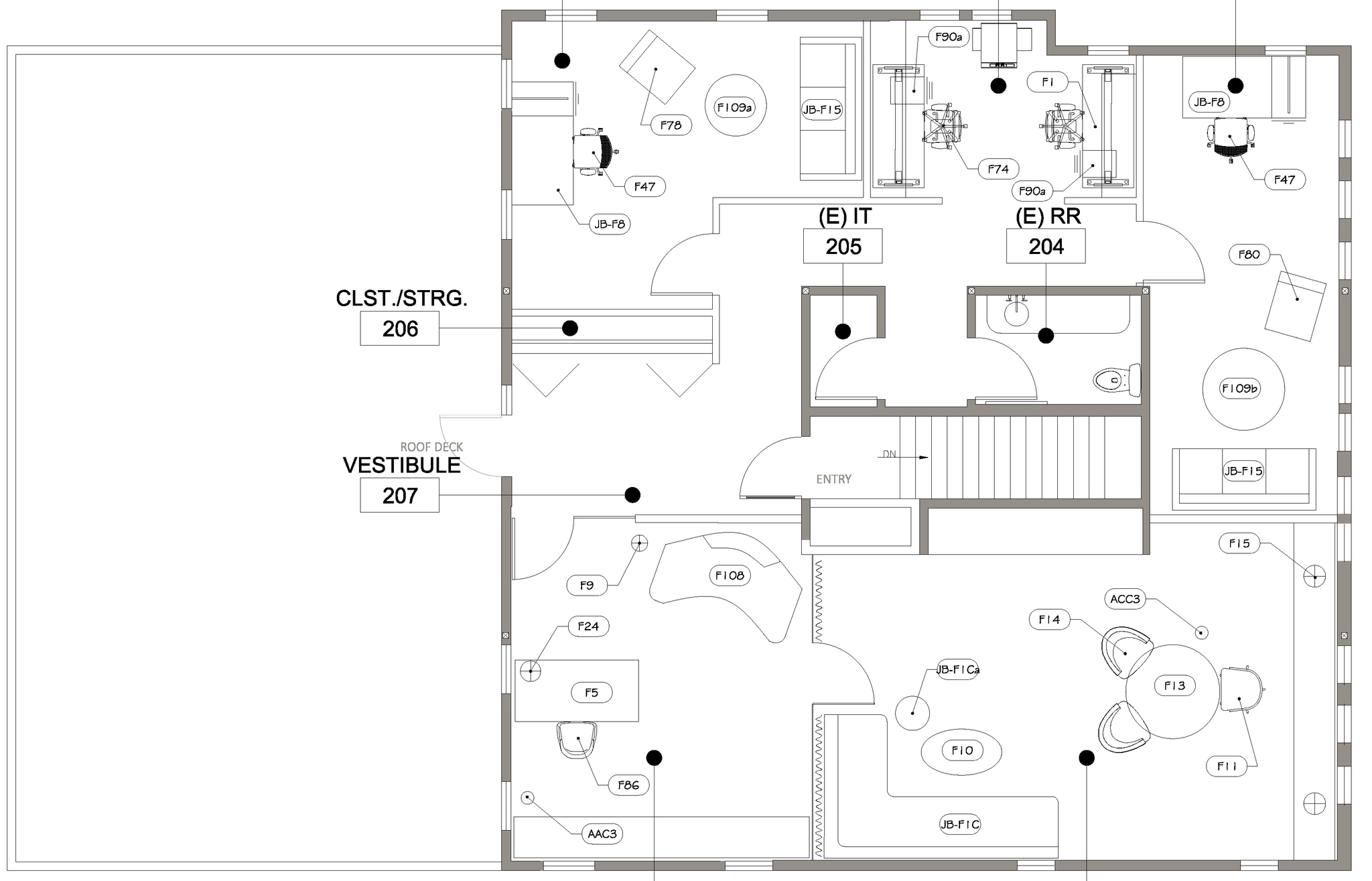729-733 Seward St, Los Angeles, CA à vendre Plan d’étage- Image 1 de 2