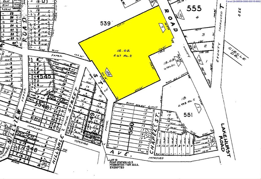 7 Juliustown Rd, Browns Mills, NJ à louer - Plan cadastral - Image 3 de 5