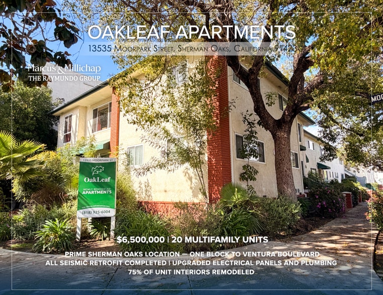 13535 Moorpark St, Sherman Oaks, CA à vendre - Photo du bâtiment - Image 1 de 9
