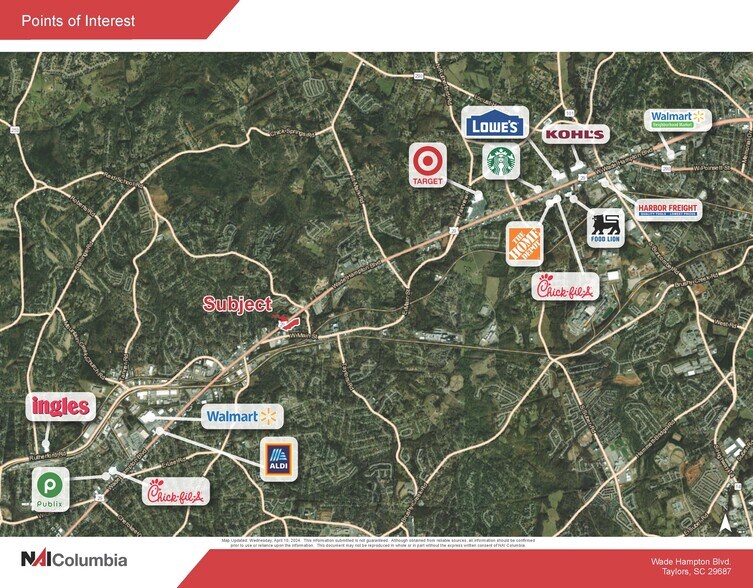 3010-4053 Wade Hampton Blvd, Taylors, SC à vendre - Photo du bâtiment - Image 2 de 3