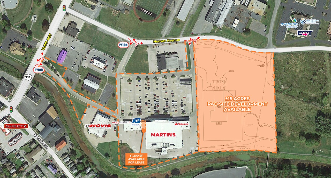 80 Hoover Ave, Dubois, PA for sale Aerial- Image 1 of 3