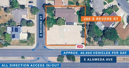 280 S Revere St, Aurora, CO - Aerial  map view