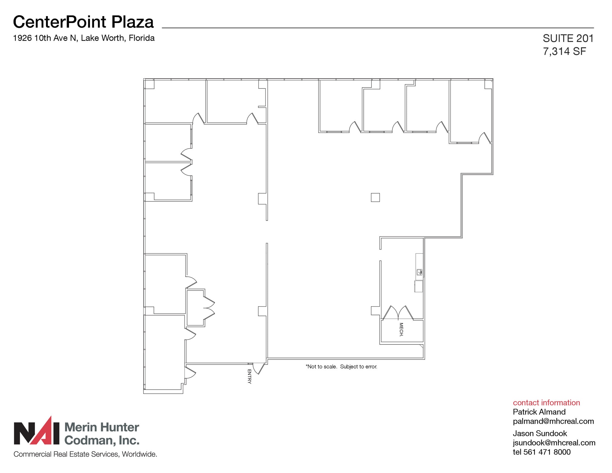 1926 10th Ave N, Lake Worth, FL à louer Plan d’étage- Image 1 de 1