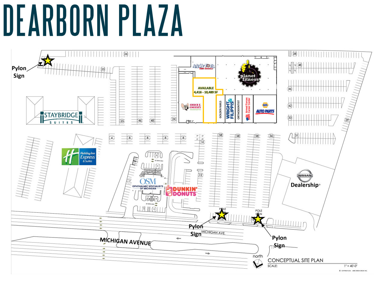 24399-24411 Michigan Ave, Dearborn, MI for lease Site Plan- Image 1 of 1