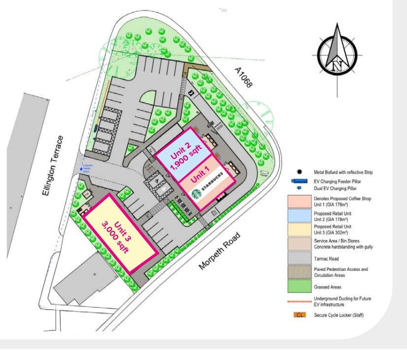 3 Alderwood, Ashington à louer Plan de site- Image 1 de 1