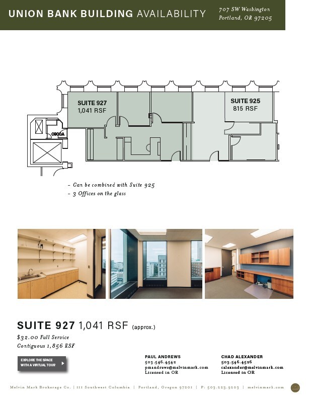 707 SW Washington St, Portland, OR for lease Floor Plan- Image 1 of 7