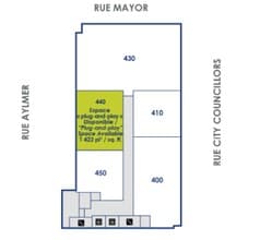 1450-1480 Rue City Councillors, Montréal, QC à louer Plan d’étage- Image 1 de 1