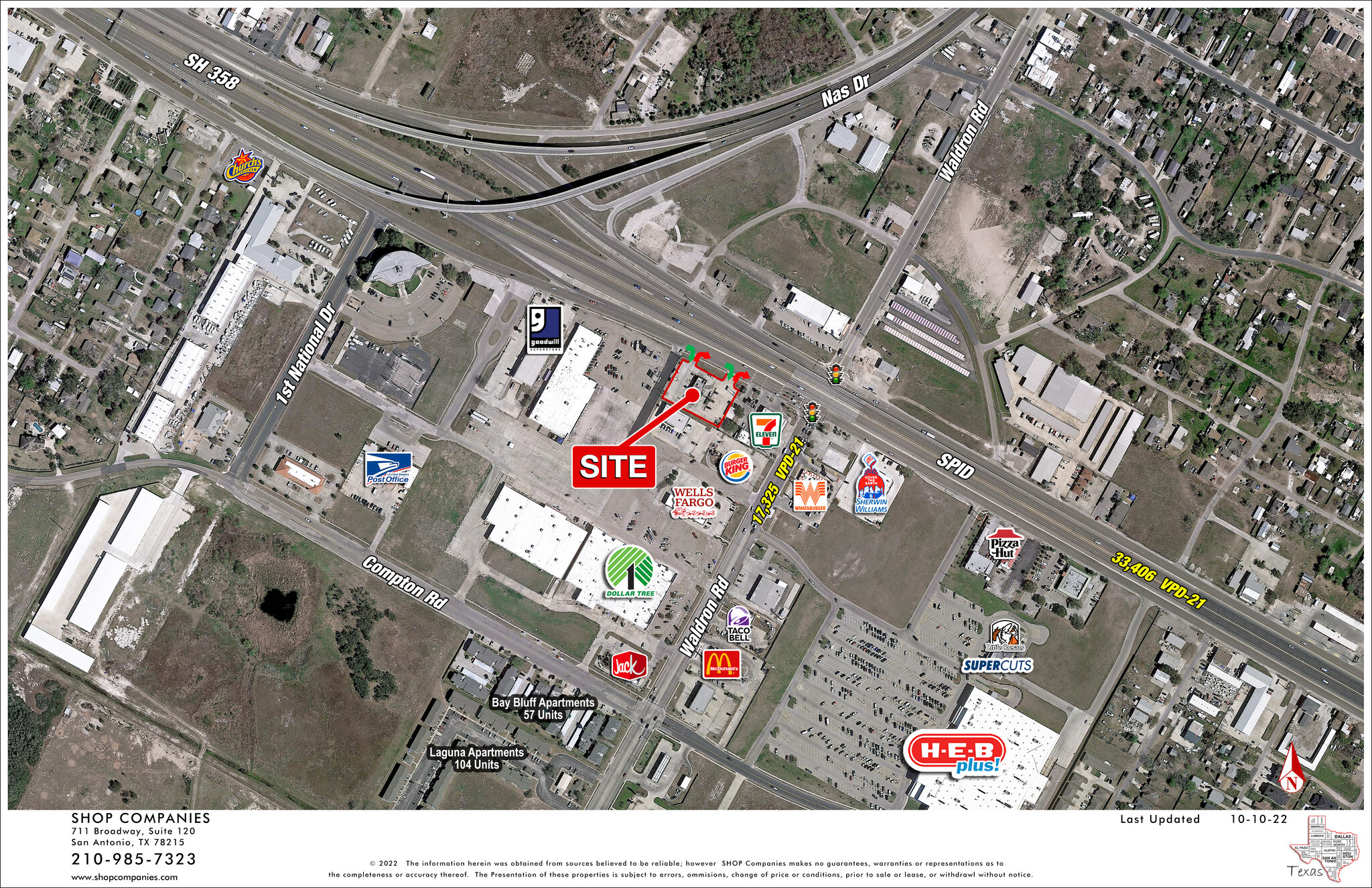 1216 Waldron Dr, Corpus Christi, TX for lease Aerial- Image 1 of 20