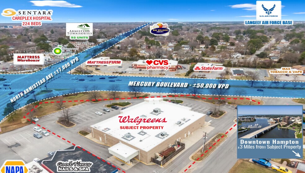 919 W Mercury Blvd, Hampton, VA à vendre - Photo du bâtiment - Image 3 de 3