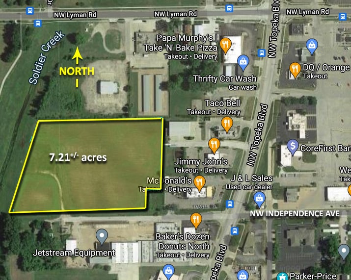 520 NW Independence Ave, Topeka, KS for sale - Aerial - Image 2 of 6