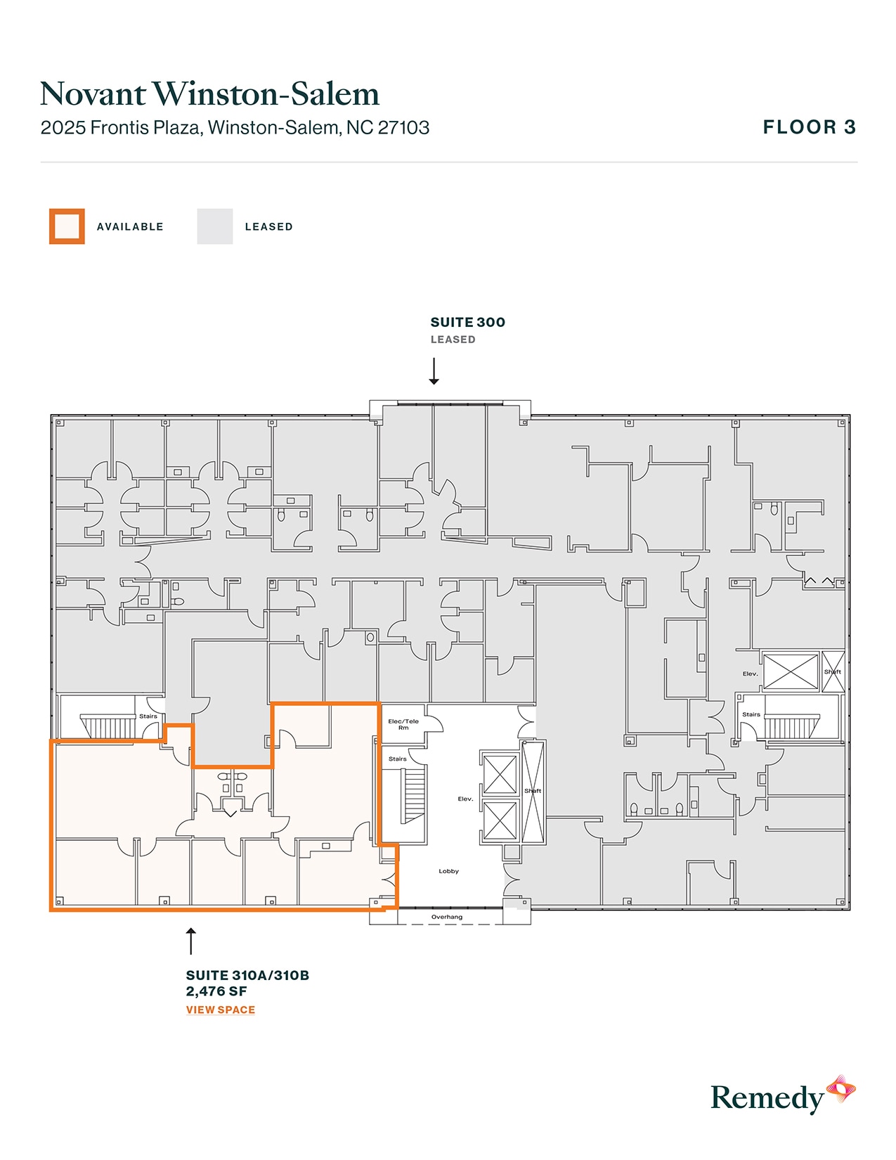 2025 Frontis Plaza Blvd, Winston-Salem, NC for lease Floor Plan- Image 1 of 2