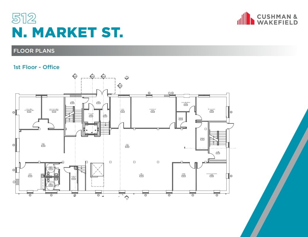 512 N Market St, Lancaster, PA à louer Plan d’étage- Image 1 de 1