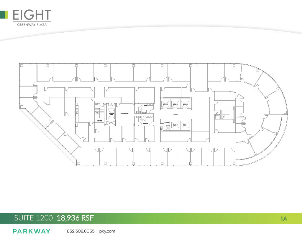 8 Greenway Plz, Houston, TX à louer Plan d  tage- Image 1 de 1