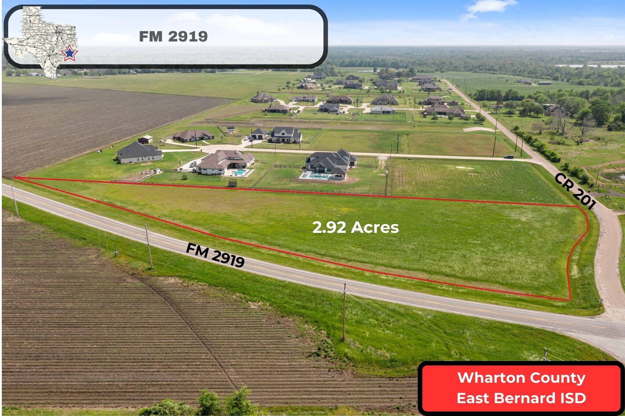 0 FM 2919, East Bernard, TX for sale Aerial- Image 1 of 36