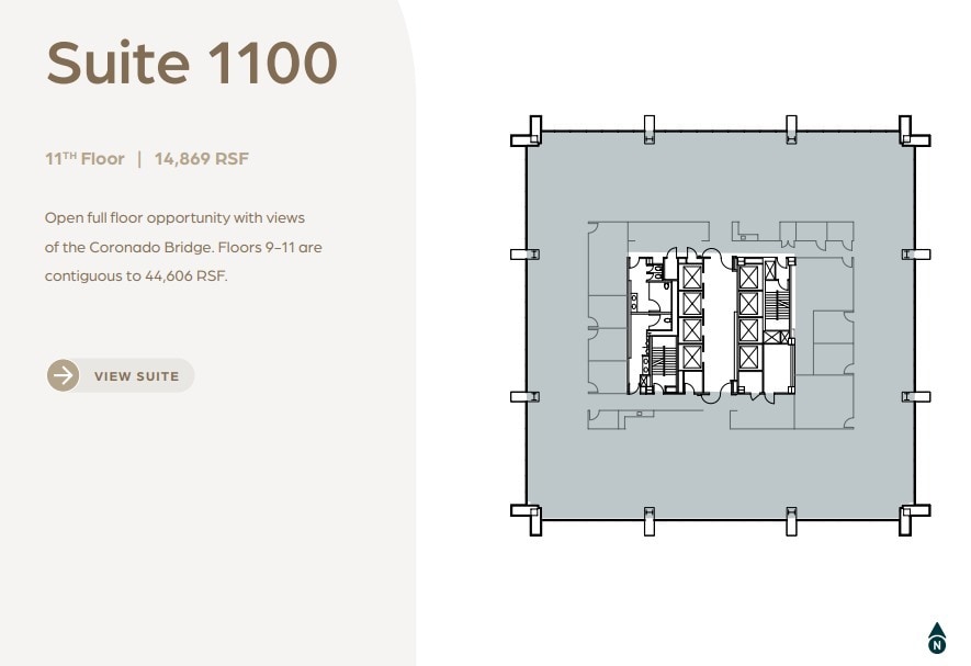 600 B St, San Diego, CA for lease Floor Plan- Image 1 of 2