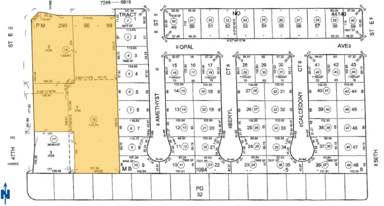 37926 47th St E, Palmdale, CA à vendre - Plan cadastral - Image 1 de 1