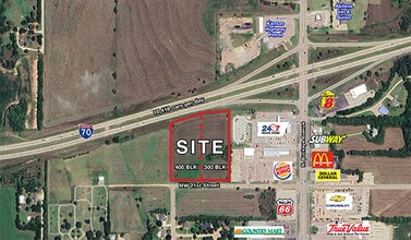 W 21st St, Abilene, KS - Aérien Vue de la carte - Image1