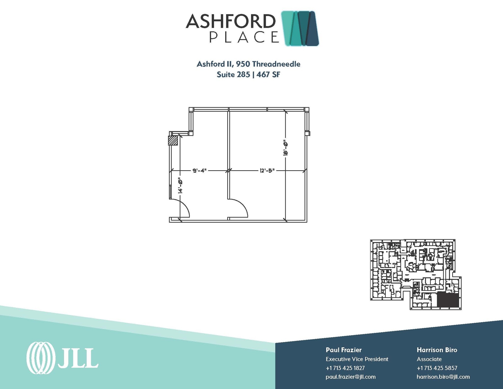 950 Threadneedle St, Houston, TX à louer Plan d’étage- Image 1 de 1