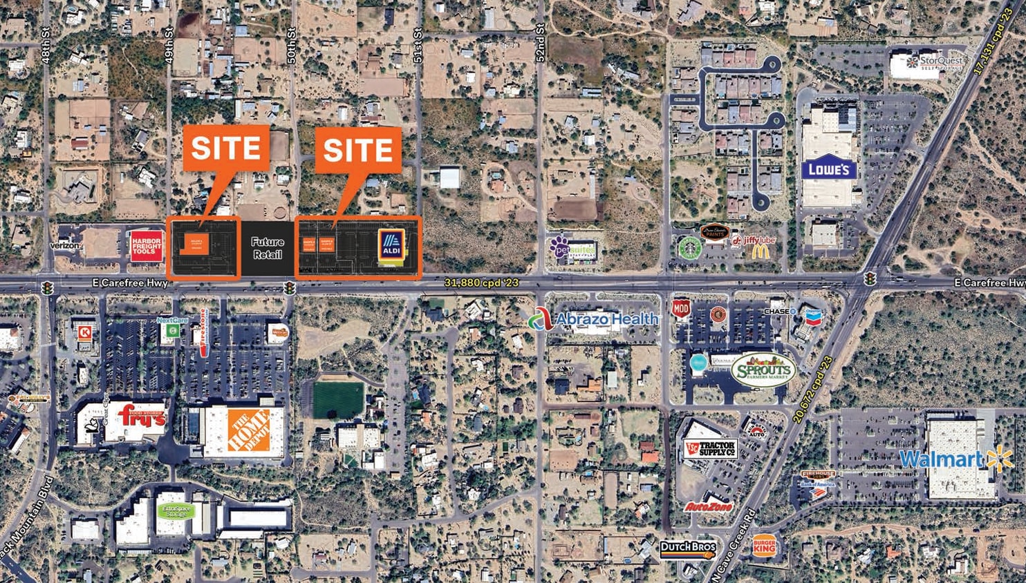 NEC of E Carefree Hwy & 49th St, Cave Creek, AZ à vendre Photo principale- Image 1 de 3