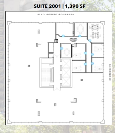 666 Rue Sherbrooke O, Montréal, QC for lease Floor Plan- Image 1 of 1