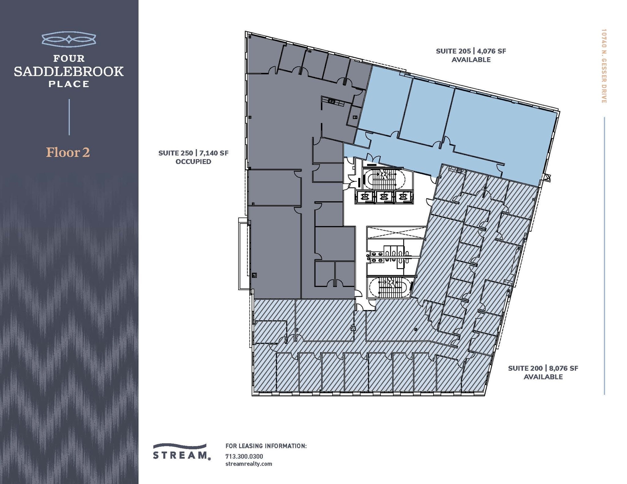 10740 N Gessner Dr, Houston, TX à louer Plan d’étage- Image 1 de 1