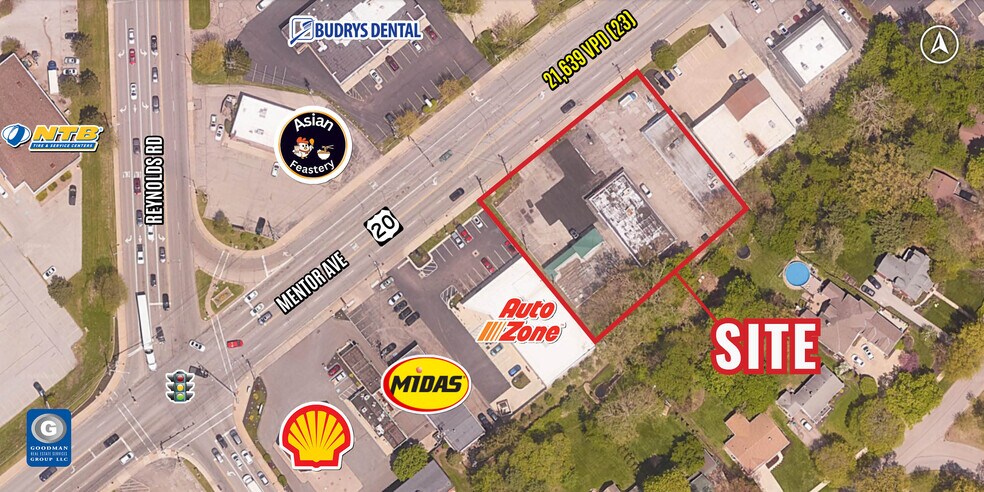 7444 Mentor Ave, Mentor, OH à louer - Aérien - Image 3 de 3