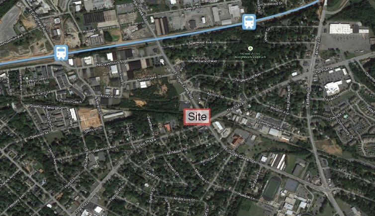 3921-3945 The Plaza, Charlotte, NC for lease Aerial- Image 1 of 7