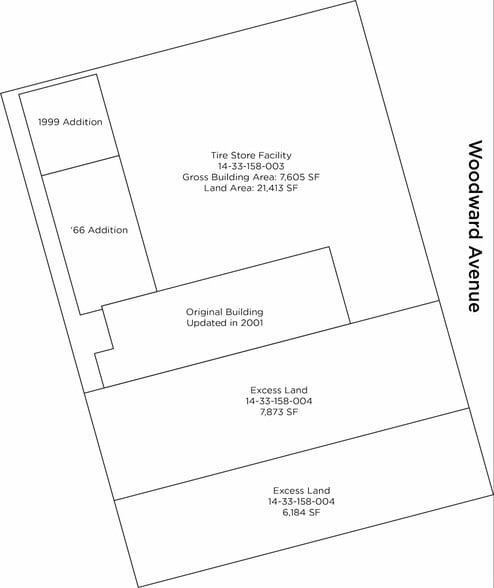 45865 Woodward Ave, Pontiac, MI for sale - Site Plan - Image 3 of 3