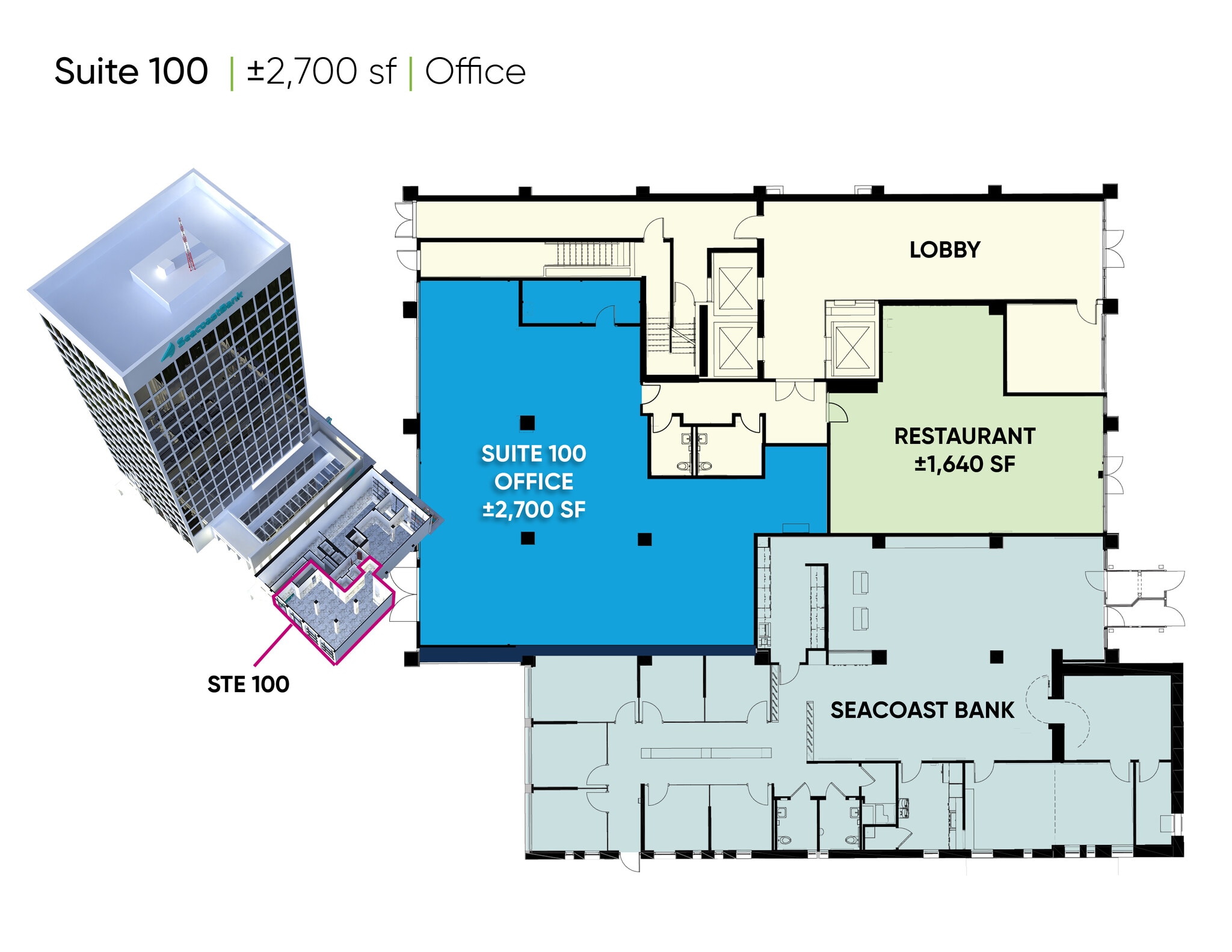 250 N Orange Ave, Orlando, FL à louer Plan d’étage- Image 1 de 5