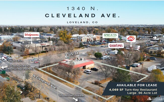 More details for 1340 N Cleveland Ave, Loveland, CO - Retail for Lease