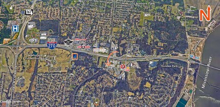 1247 Belgrove Dr, Bellefontaine Neighbors, MO - AÉRIEN Vue de la carte