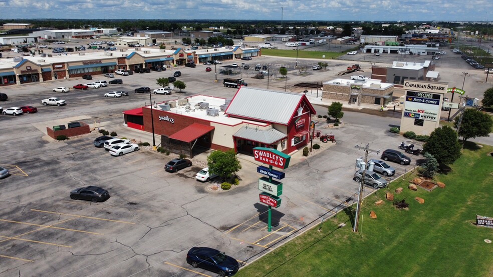 1627-1629 E US Highway 66, El Reno, OK for lease - Aerial - Image 3 of 5