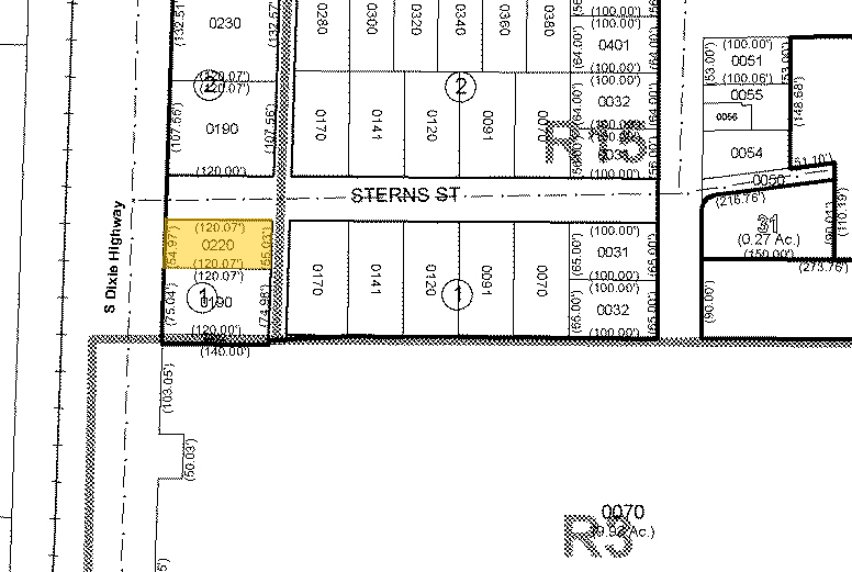 1202 S Dixie Hwy, Lake Worth, FL à vendre - Plan cadastral - Image 1 de 1