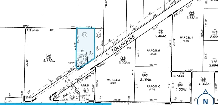 2351-2371 Tollhouse Rd, Clovis, CA for sale - Plat Map - Image 2 of 2