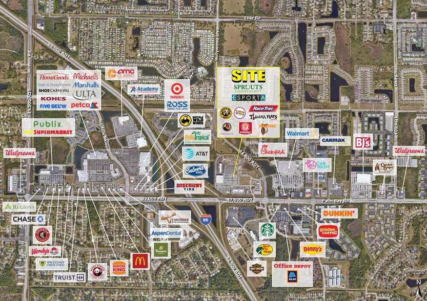 Hollywood Blvd & Palm Bay Rd NE, West Melbourne, FL for lease - Building Photo - Image 1 of 4