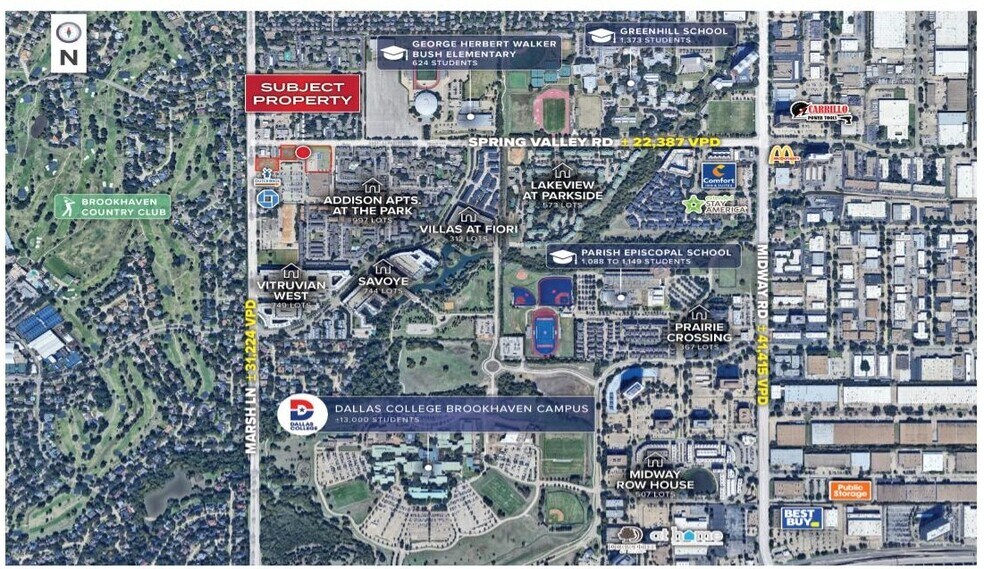 3710 Spring Valley Rd, Addison, TX à louer - Photo du bâtiment - Image 3 de 3