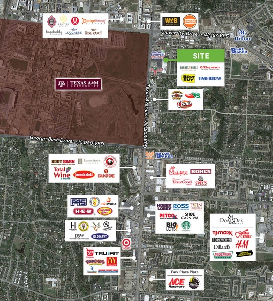 711-805 Texas Ave S, College Station, TX for lease - Building Photo - Image 2 of 7