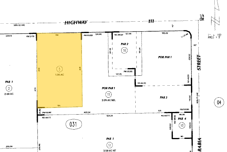 82365 Hwy 111, Indio, CA for lease - Plat Map - Image 3 of 4