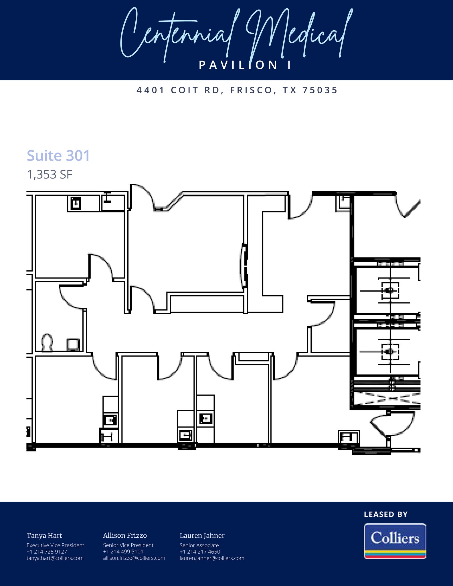 4401 Coit Rd, Frisco, TX à louer Plan d’étage- Image 1 de 1