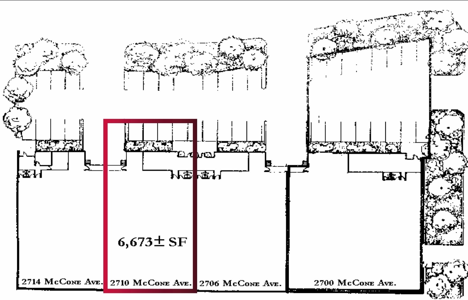 2700-2714 McCone Ave, Hayward, CA for lease Site Plan- Image 1 of 2