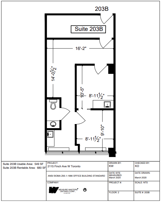 2115 Finch Av W, Toronto, ON for lease Floor Plan- Image 1 of 1